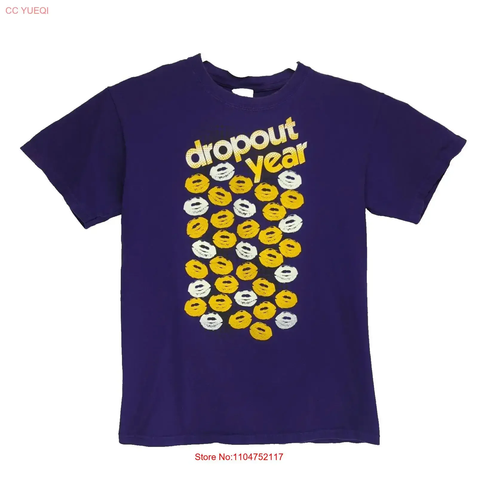 Dropout Year Maryland Band T Shirt Size Small Purple Concert Tour vintage Washed Versatile Slightly streetwear fashion