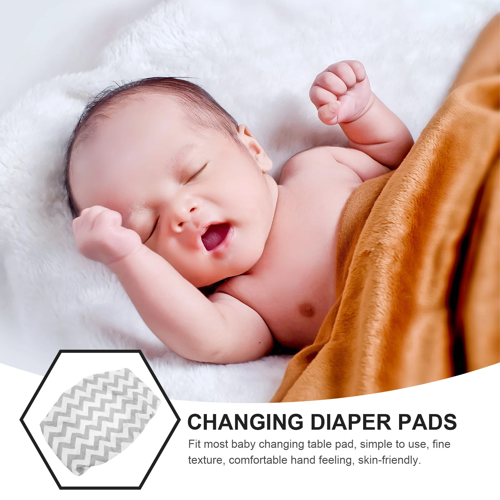 غطاء وسادة تغيير الحفاضات للأطفال قابل لإعادة الاستخدام وقابل للغسل وقابل للإزالة وناعم ومرن يناسب معظم الطاولات وصناعة مريحة وصديقة للبشرة #2