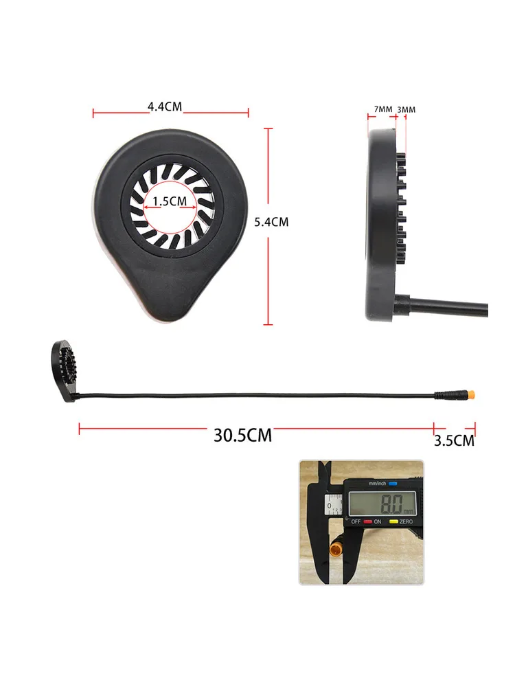 AliExpress TOOPRE ABS Electric Bike Pedal Assist Sensor with 12 Magnet Double Hall for PAS Functionality Designed to Improve Pedaling Efficiency