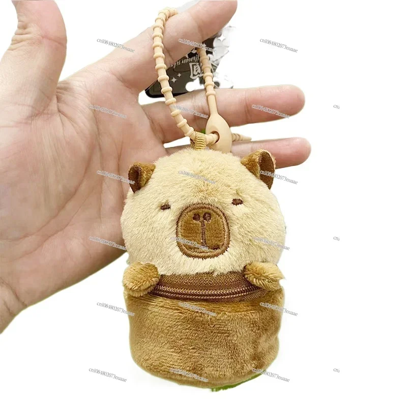 Capibara change bag, capybara keychain, doll, plush pendant, storage bag, birthday gift.