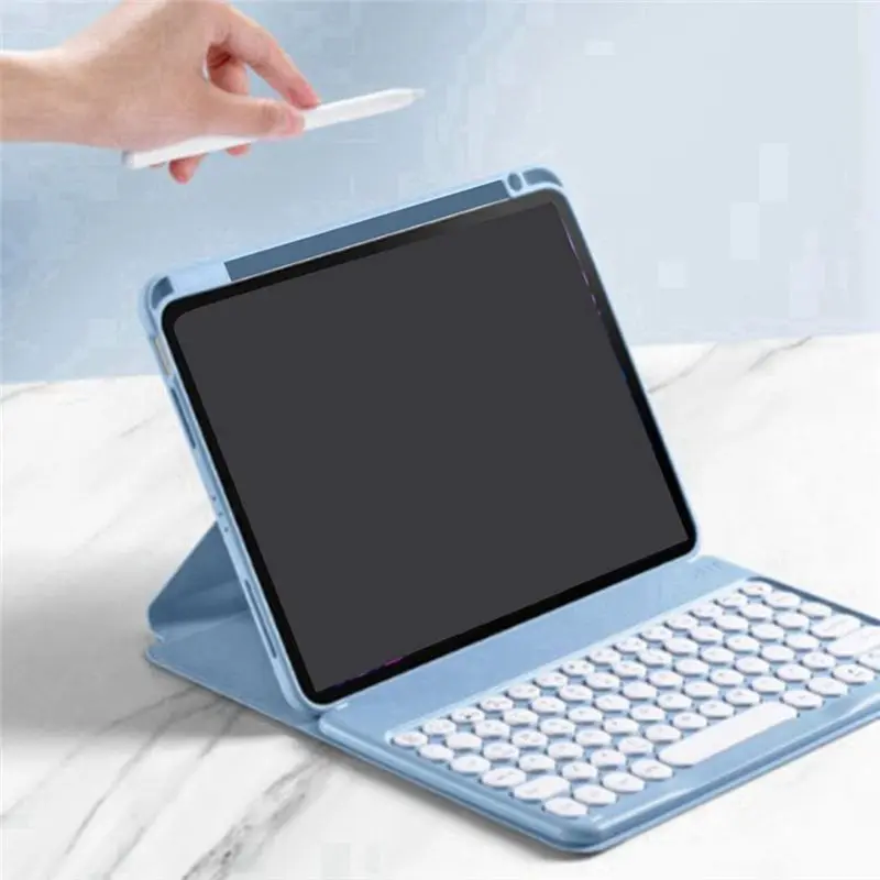 

Беспроводная Bluetooth-клавиатура A43M для iPad Air5 PRO Generation Case, 10,9-дюймовая Bluetooth-клавиатура с гнездом для ручки, D