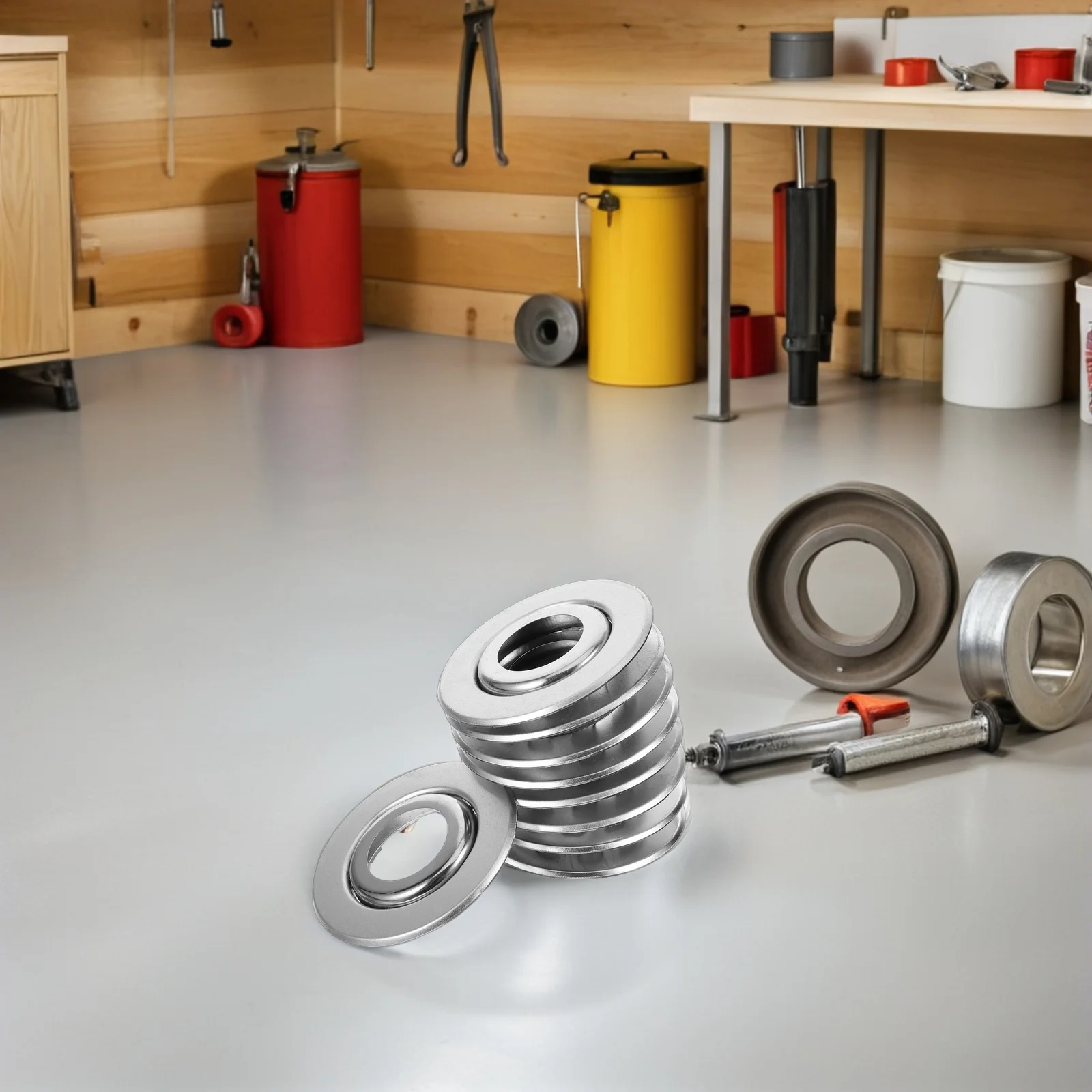 30 stks Fire Sprinkler Rozet Plaat Rvs Dual-Disk Uitbreidbare Trim Voor Verzonken Sprinkler Head Cover Retrofit