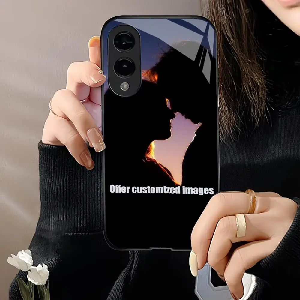 Professional customization Exquisite HD glass phone case for Samsung Galaxy S26 S25 S24 S23 S22 FE,Ultra,Plus Dropresistant