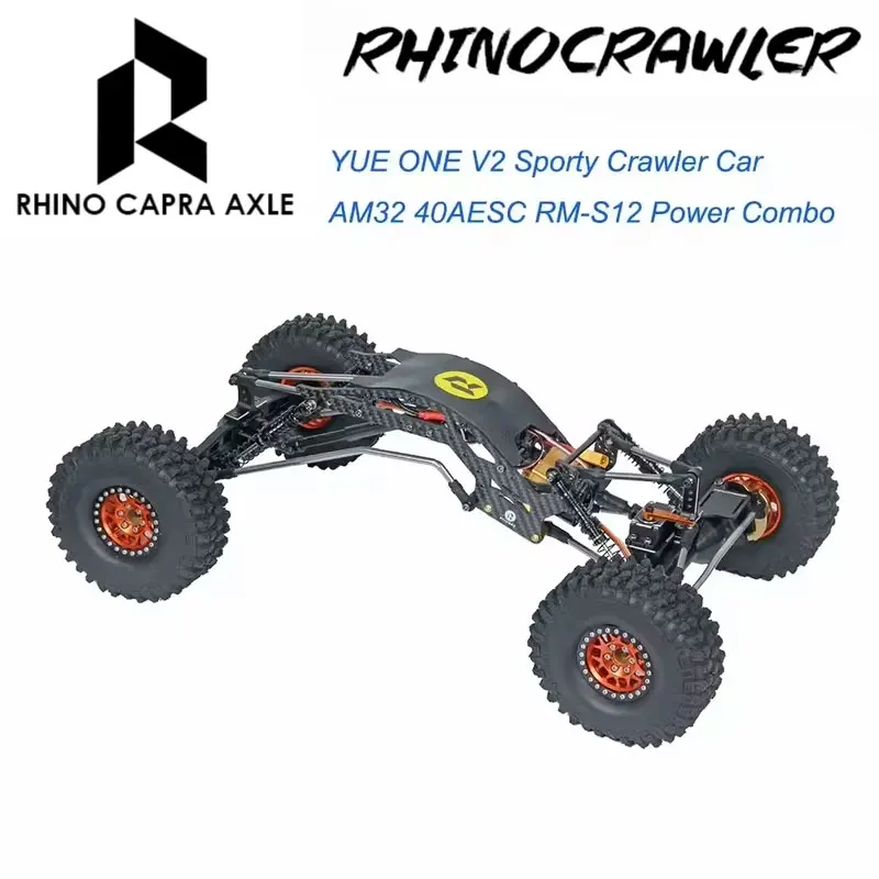 RhinoRC YUE ONE V2 Sporty Crawler Car,With AM32 Brushless Outrunner Motor Combo,for Competition Crawler Cars 1/10 Off-Road