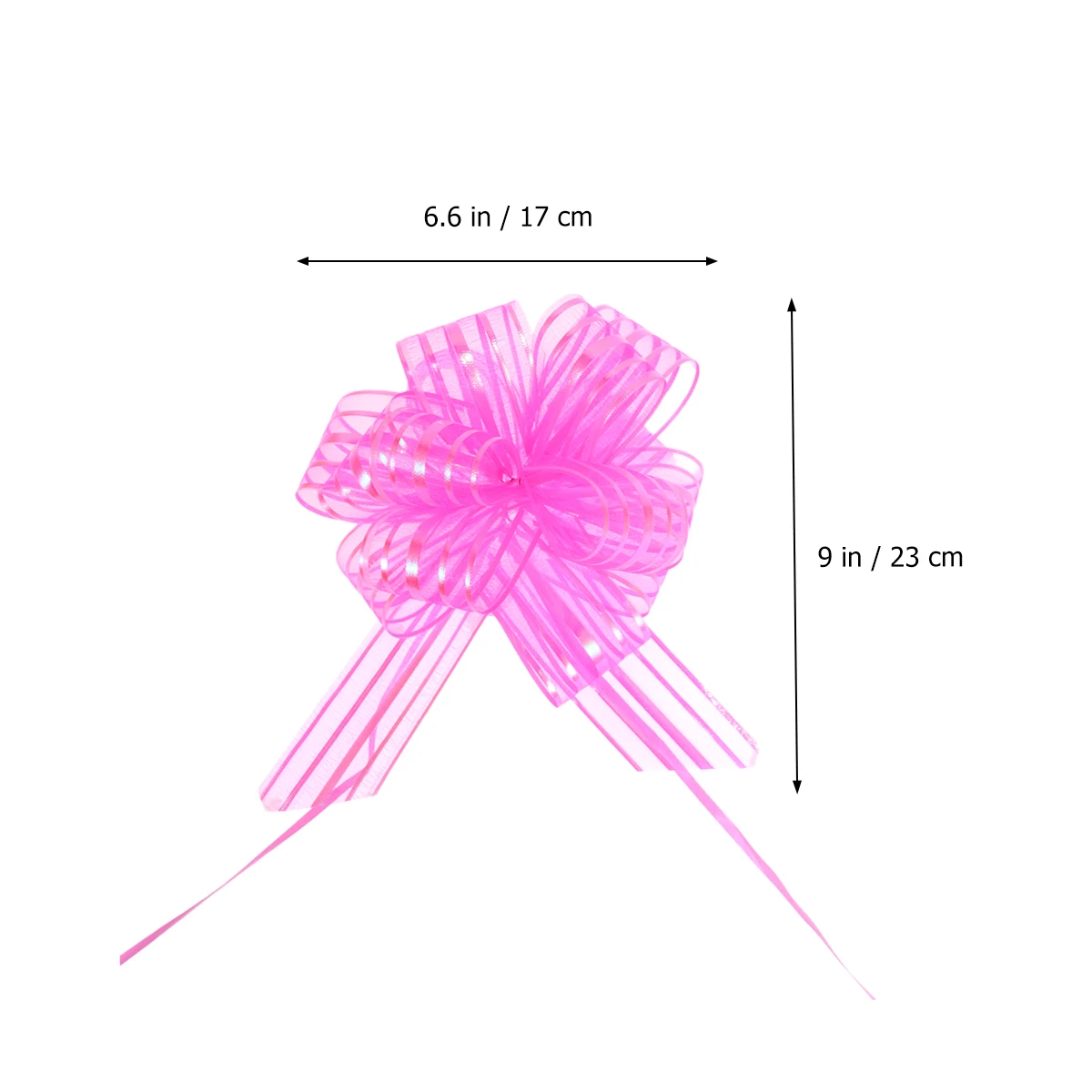 

10 Pcs Pink Flower Ball Pull Bows Gifts Decoration Wedding Proposal Giant Hand Drawn Thick Ribbon Strings Christmas House