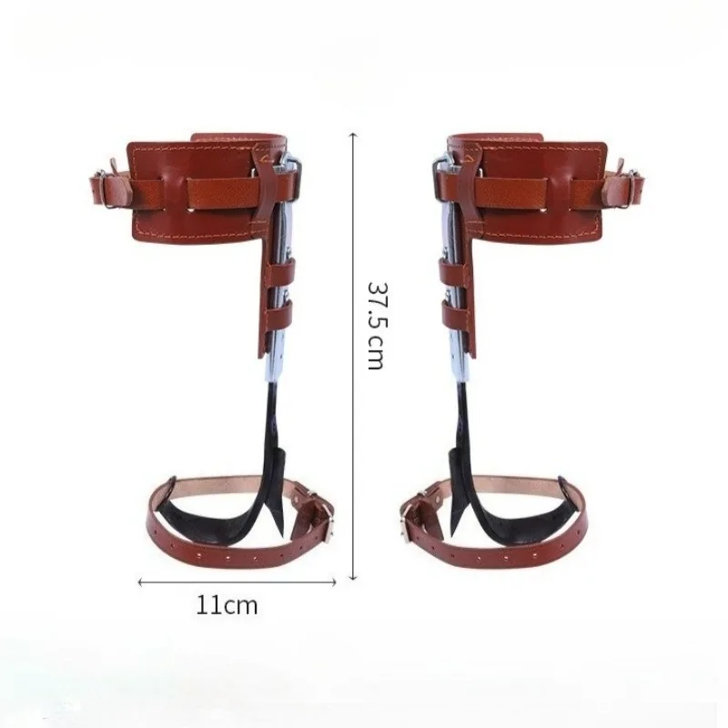 Cowhide Adjustable Tree Climbing Tool Foot Tie Iron Outdoor Picking Tool Foot Buckle Multifunctional Garden Hand Tools