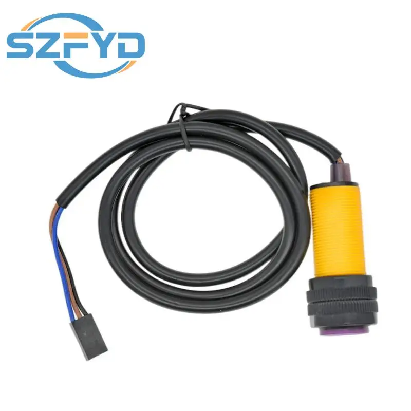 Smart Car Robot E18-D80NK Infrared Obstacle Avoidance Photoelectric Sensor Proximity Switch 3-80cm Detection Range Adjustable