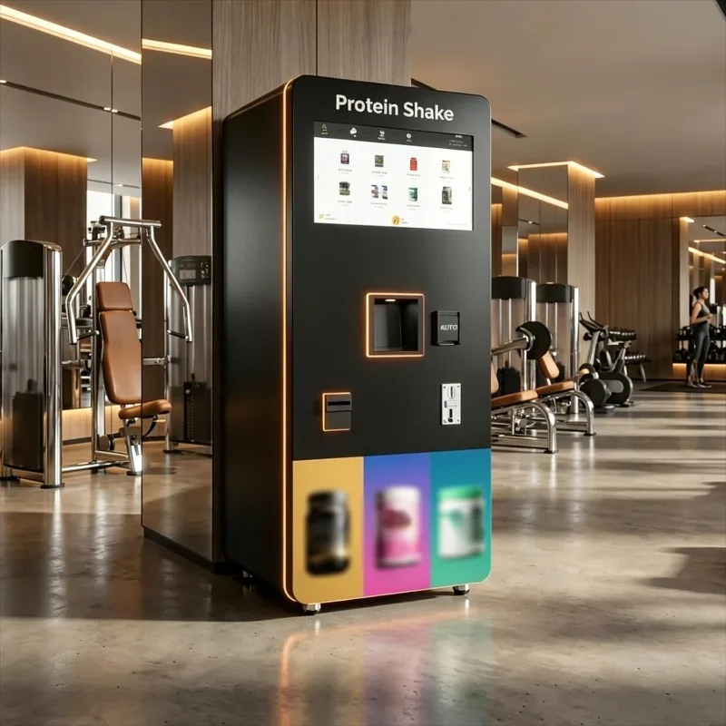 Custom Commercial Protein Drink Vending Machine with Touch Screen Cashless Payment Multi Flavor Protein Shake Machine