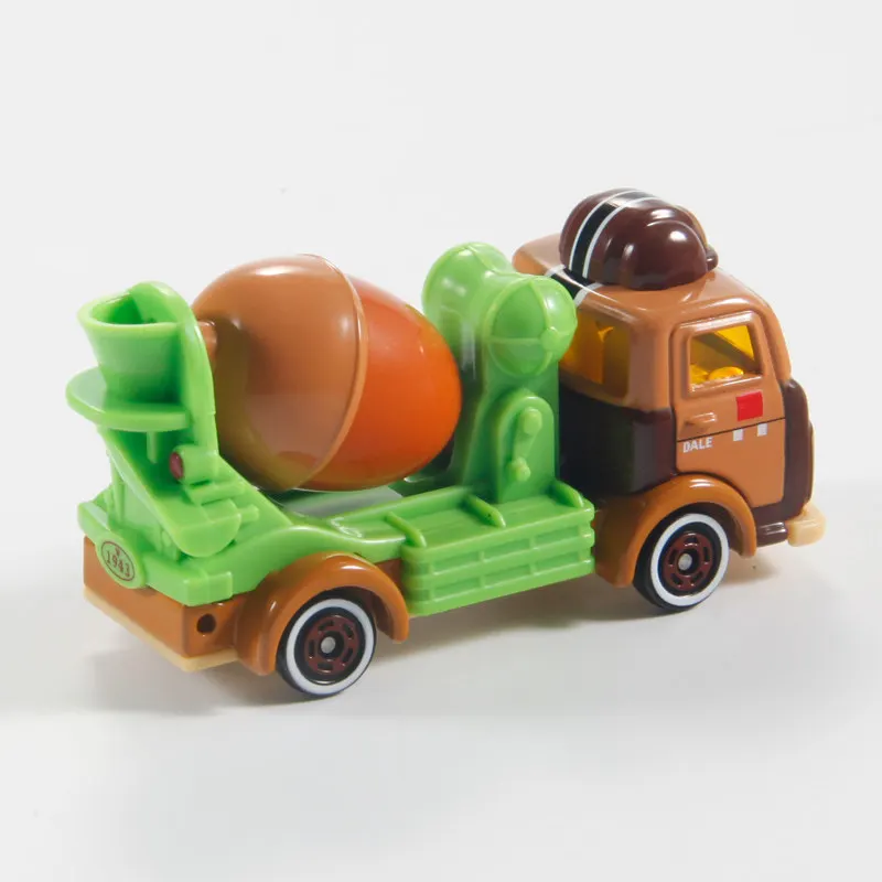 Original TAKARA TOMY Disney Motors DM-16 Chip 'n' Dale Concrete Mixer Truck Diecast Alloy Cement Truck with Rotating Drum Collec - view 4