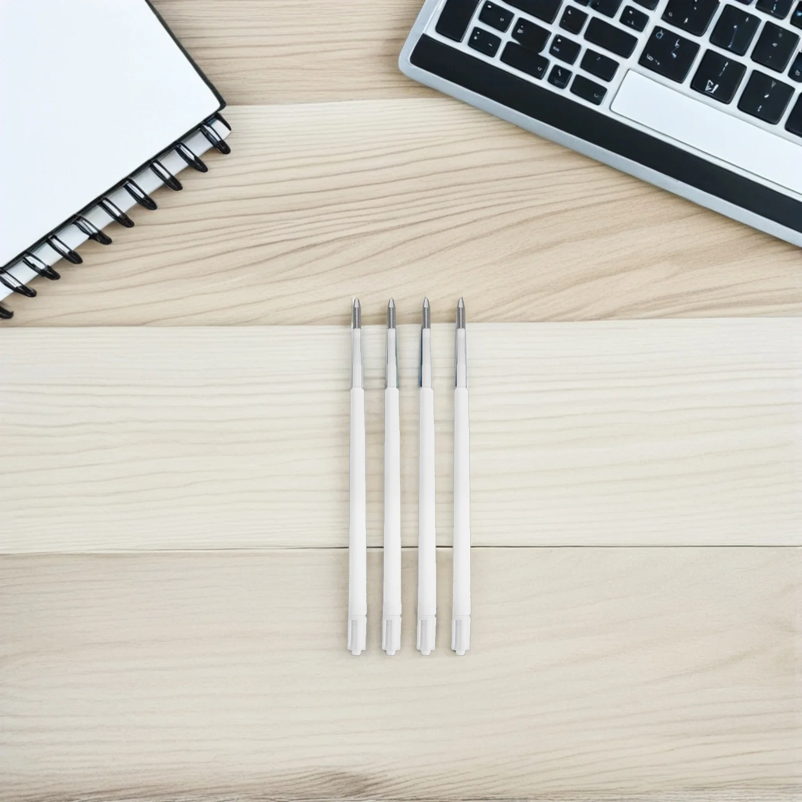 

50Pcs Retractable Ballpoint Pen Refills Black Replacement Ink Refills for School Office Journals Professional Writing Supplies