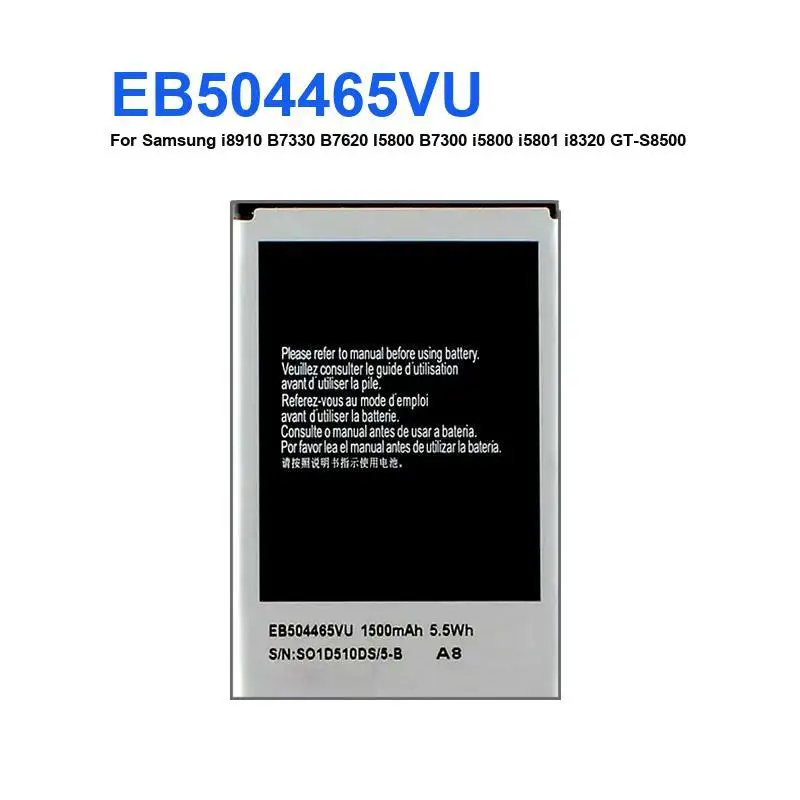 Mobile Phone Battery For Samsung Nexus Prime GT I9250 I515/S I900 Omnia SGH-I900/M550 C5530 S3350/J600 J608 C3050C/I8910 B7330