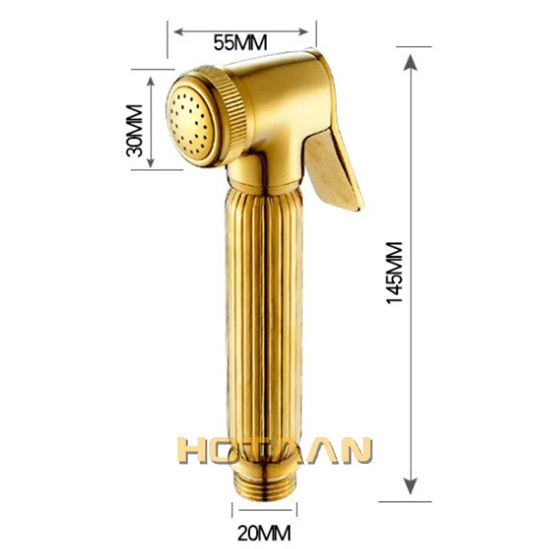 Gold Color Bidet Faucet bathroom bidet toilet faucet mixer hygienic shower clean muslim shower portable bidet gun sprayer