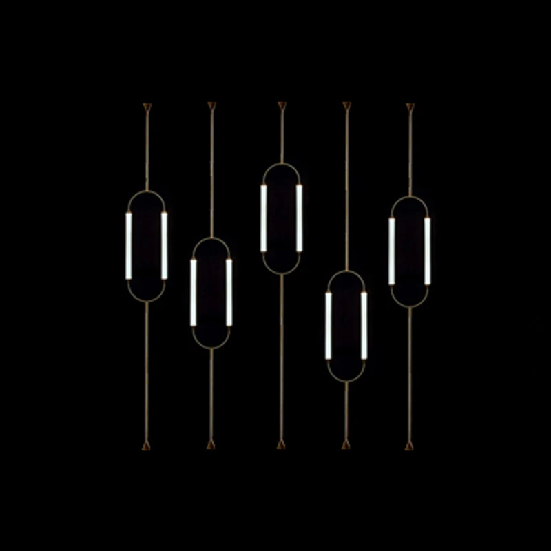 Imagem -06 - Minimalismo Italiano Dimmable Led Luz Pingente Lustre de Luz Luminária Lâmpada Pendurada para Sala de Estar Designer Dourado Moda 2024