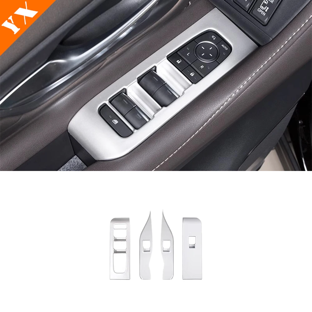 

For Toyota ALPHARD 2024-2026 Accessories Plastic Silver Interior Car Window Lift Panel Gear Shift Panel Inner Handle Cover