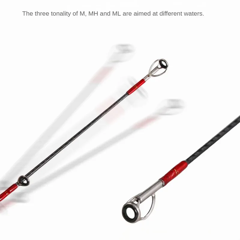 LURESTAR-lure Rod Distance Throwing Rod Carbon Ultra Light Ultra Hard M/ML/MH Tip Universal Fishing Rod 1.98m-2.58m