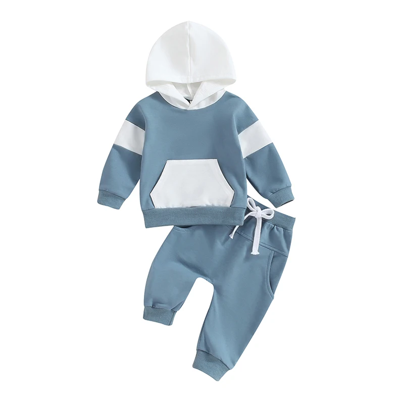 2023-07-28 Lioraitiin0-3T Newborn Toddler Baby Boy Fall Winter Outfit Clothes Hoodie Set Tracksuit Sweatsuit Jumper Trouser