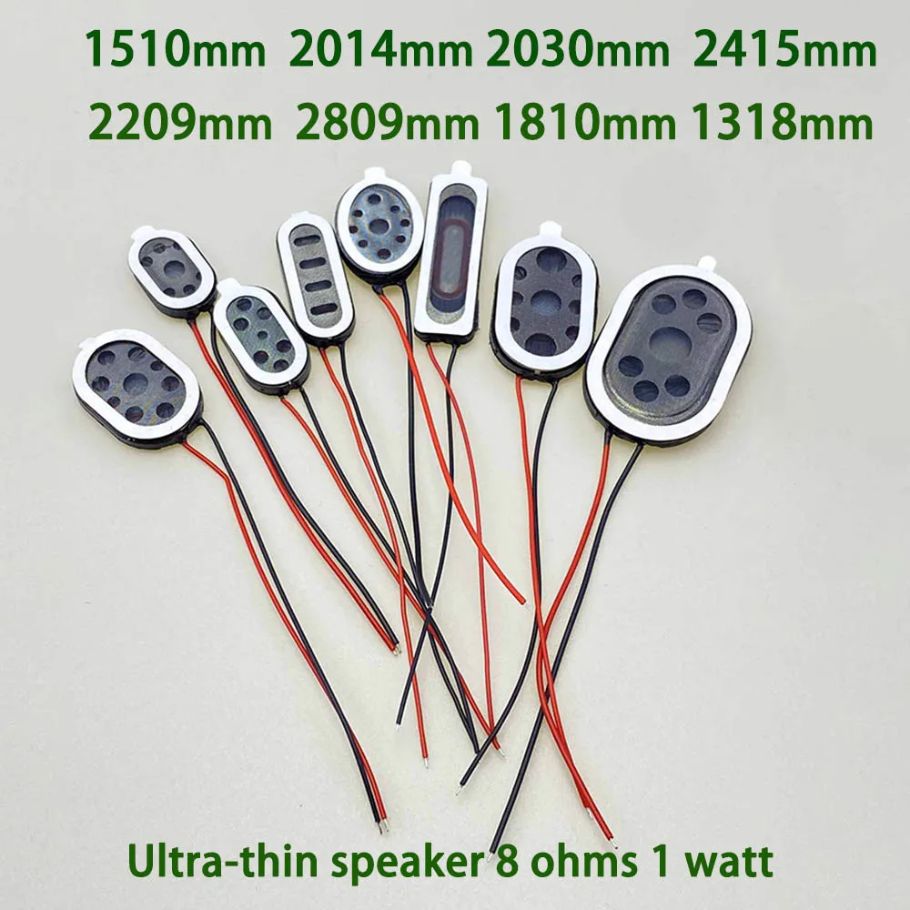 Oval cell phone small speaker1318 1510 1810 2014 2209 2809 runway shaped internal magnetic8 ohm 1w speaker connector with wire