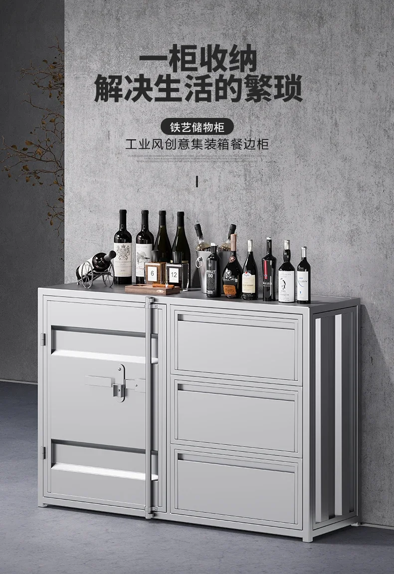 خزانة مروحة صناعية مبتكرة وجبة من الحديد المطاوع #5