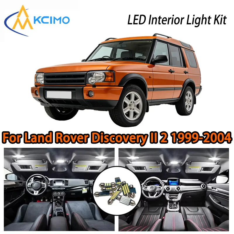

KCIMO For Land Rover Discovery II 2 L318 1999-2004 Premium LED Interior Kit - 2 Colors , Quick Installation, Long-Lasting