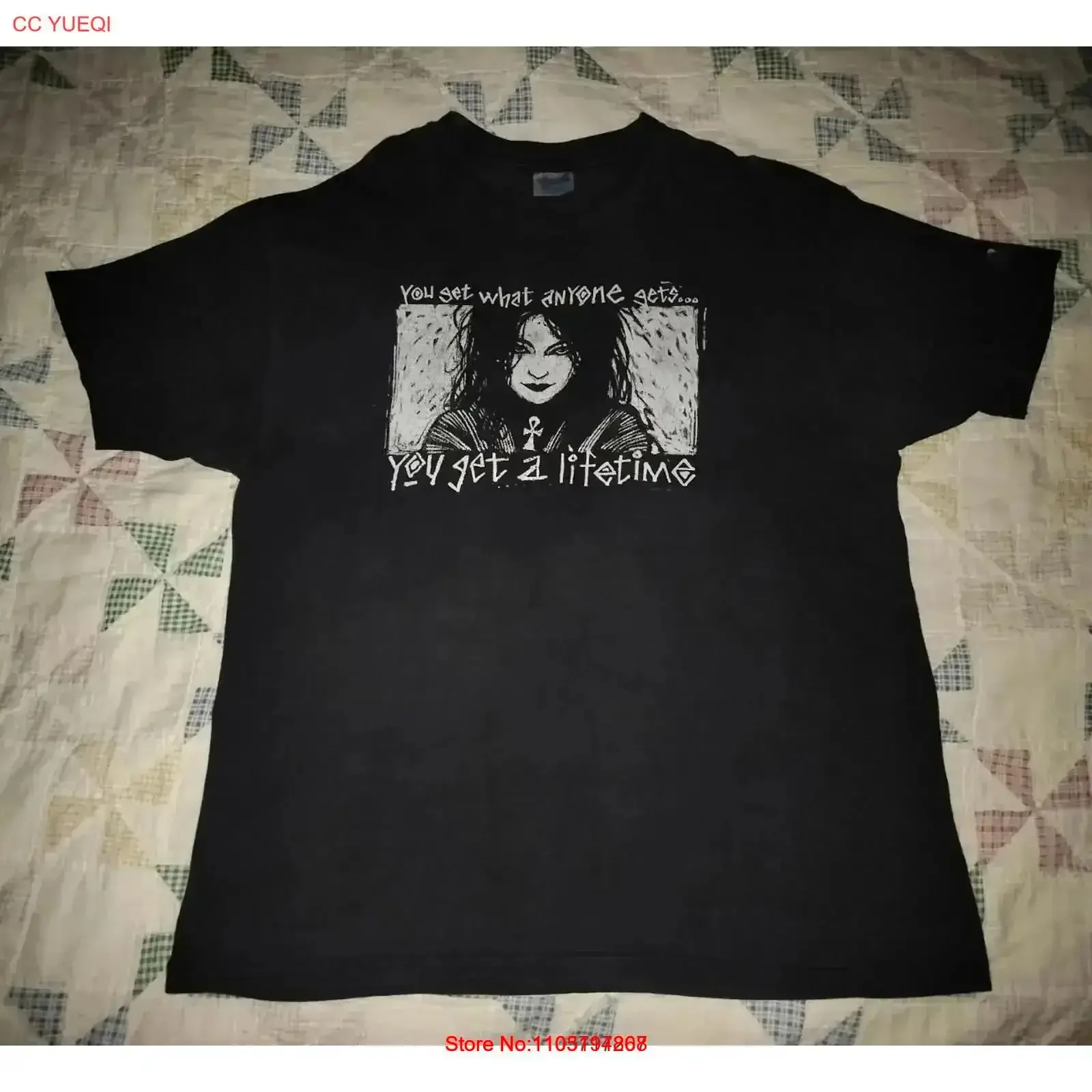 

Футболка The Sandman Comics Death Lifetime, винтажная мужская футболка 1995, размер США XL, стильная дизайнерская одежда, уличная стильная винтажная одежда