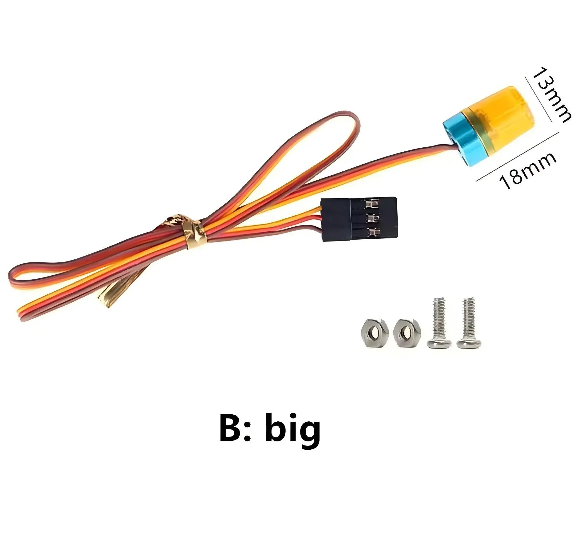 LED Police Flashing Beacon Light Bar Multi-function Alarm Lamp For 1/14 Tamiya 1/10 RC Crawler Truck Upgrade Parts Accessories