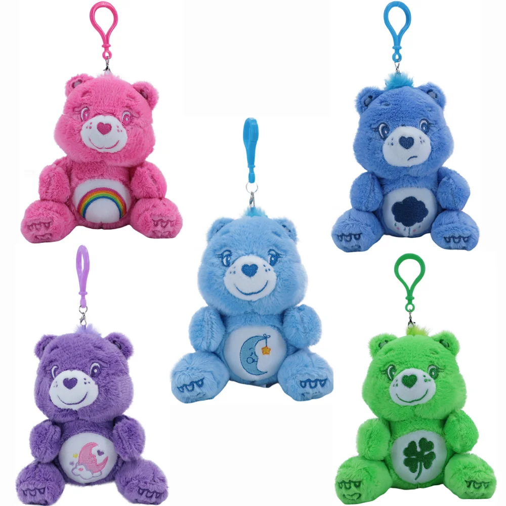

Плюшевый брелок Care Bears 12 см, серия Macaron, милый кулон для сумки, кавайная мягкая игрушка, подвеска для автомобиля, идеальный подарок на День святого Валентина для пары