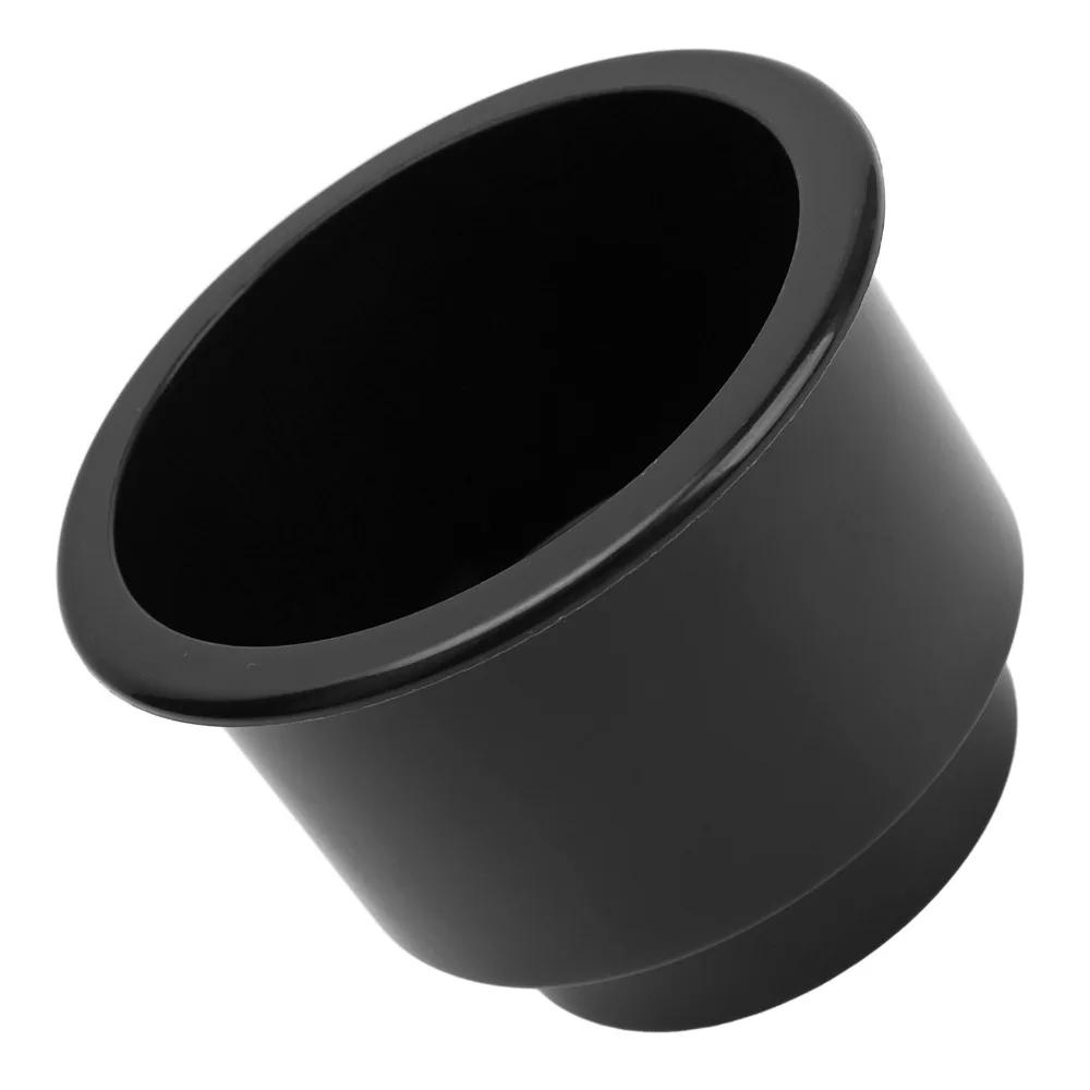 Easy Clean Black Cup Holder White Smooth Surface Drink Holder Drain Hole Insert Drink Holders RV Use