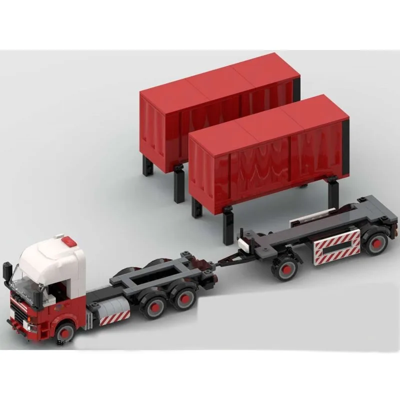 

MOC-213072 Новый городский грузовой транспортный грузовик, модель строительного блока, 433, детали, креативная игрушка в подарок на день рождения для мальчиков и детей