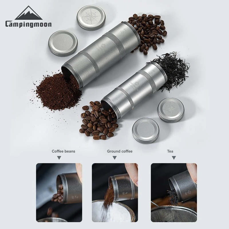 CAMPINGMOON Coffee Beans Can Travel Storage Sealed Cans Powder Tea Cans Camping Equipment Outdoor Travel Essentials