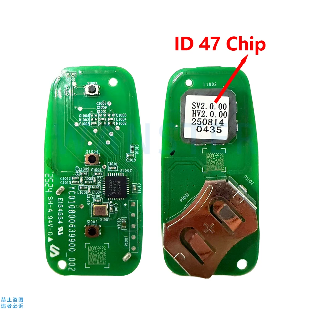 3 أزرار 434 ميجا هرتز Id47 4A رقاقة مفتاح السيارة الأصلي عن بعد فوب ل DFSK دونغفنغ نامي 2024 2025 Dfsk نامي #6
