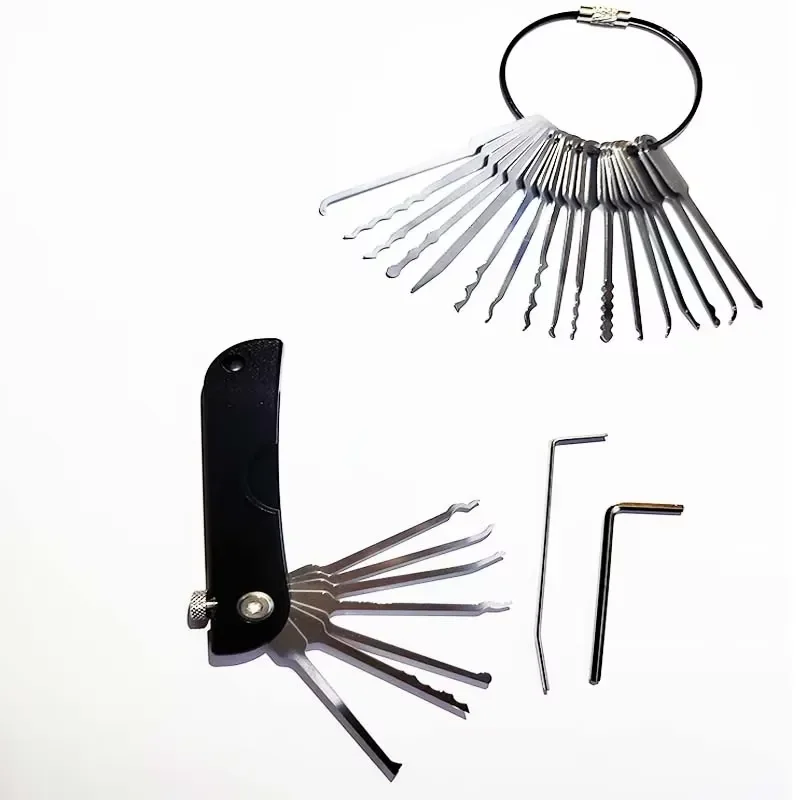 New Replaceable Jacknife 24pcs Stainless Multifunctional Foldable JackKnife 24 in 1 OEM Pocket Fold Folding Tool Lock Pick