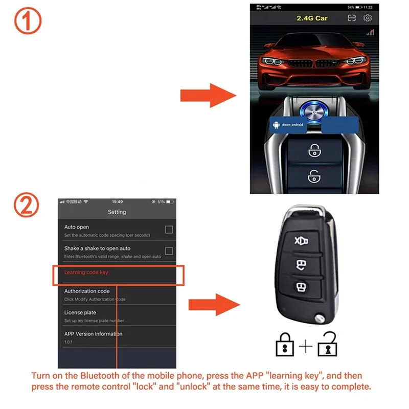 

Sp-Universal Car Alarm With Autostart Intelligent Ignition System Remote With Stop Button For Cars Engines Spare Parts