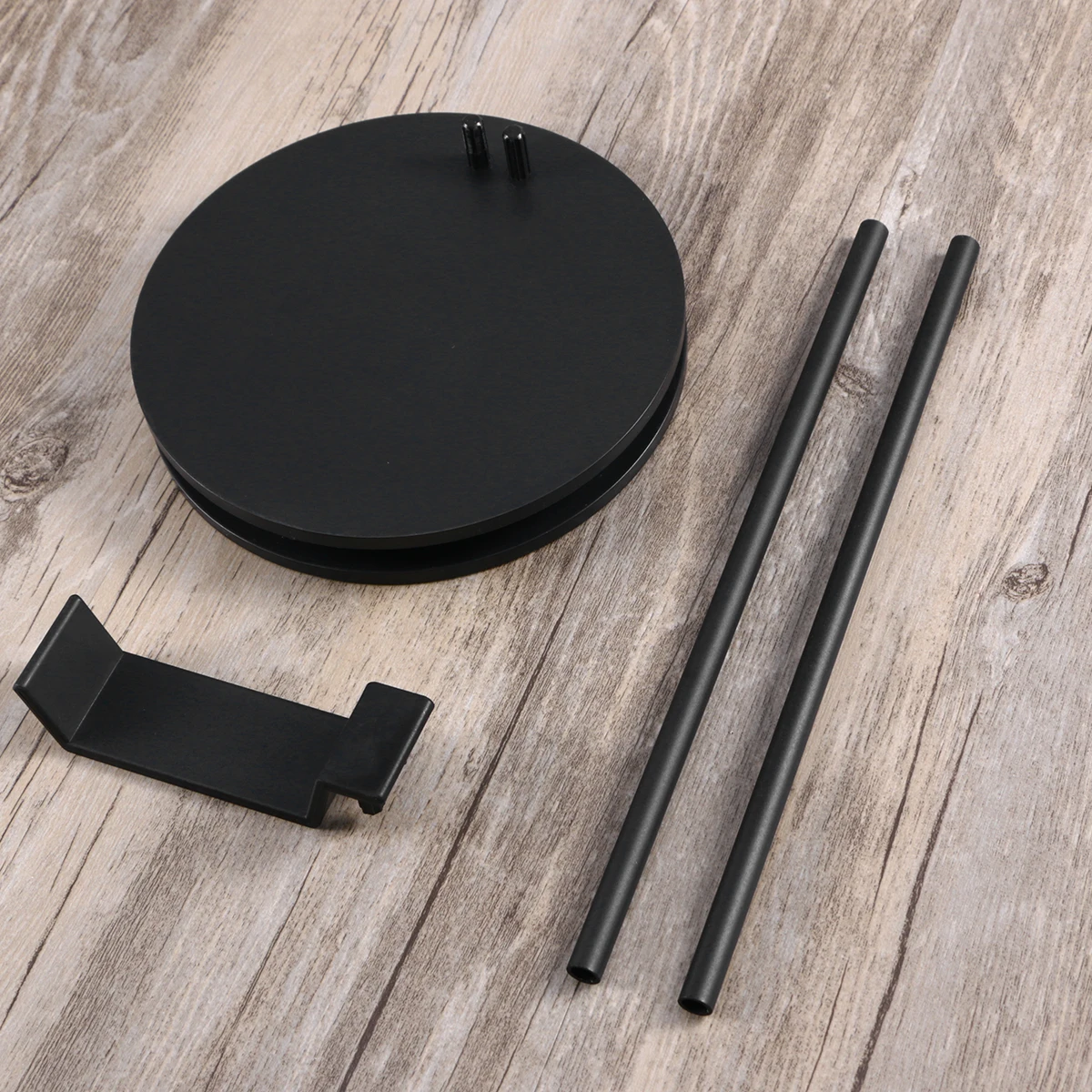 

Headphone Stand Aluminum Alloy Solid Base Headset Holder Earphone Rack Space Saving For All Sizes Black 3.7Inch