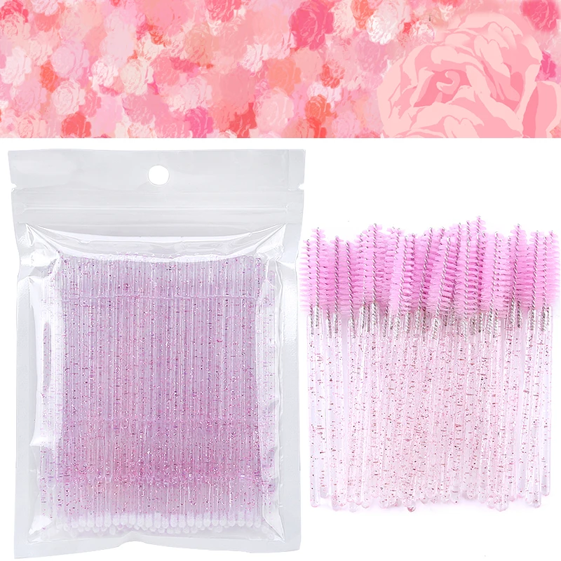 100/200Pc Disposable Makeup Brushes Crystal Lip Gloss Microbrush Mascara Wands Applicator Eyelash Extension Supplies Accessories