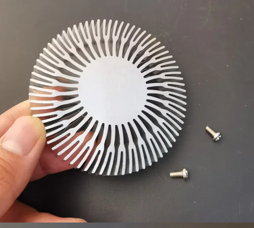 5pcs LED Heatsink Radiator Aluminum 10W Heat Sink Radiator for Household Lamp Radiator Replaceable 72x10mm