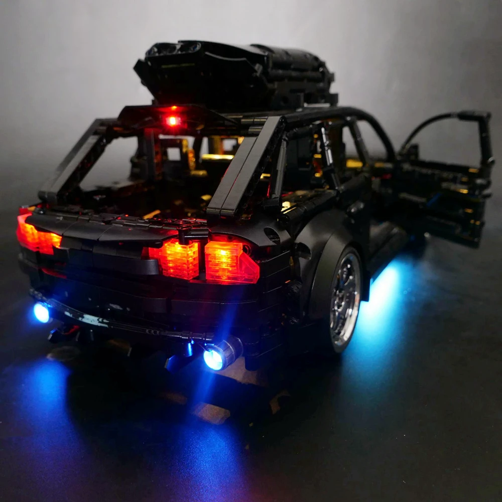 T5023 Remote Control LED Light Set APP RC Motor For AudiL RS6 Avant Station Wagon Building Blocks Bricks Lepinblocks Toys