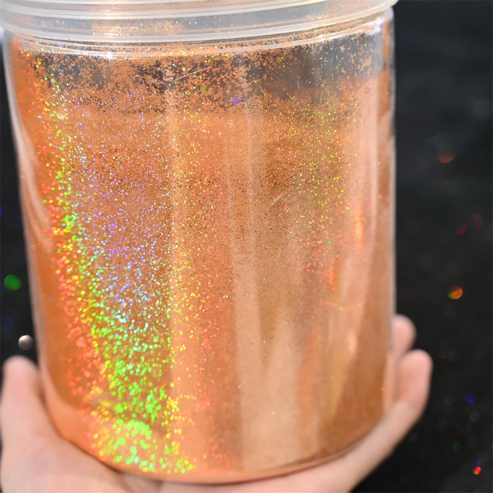 50g/Bag 0.2mm Holographic Laser Silver Glitter Powder 1/128 Manicure Shiny Sparkle Chrome Pigment Dust UV Gel Nail Art Glitters