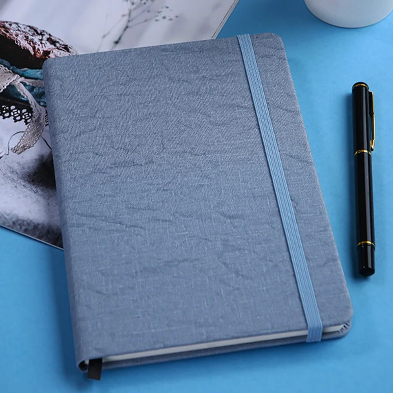 2022 New Strap Notepad A5 Business Notebook Imitation Leather Stationery Gift Simple Paperback Notebooks Office School Supplies