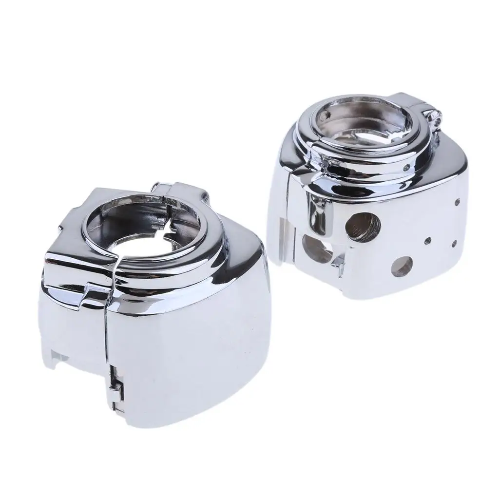 

Handlebar Switch Housing Cover Kit Chrome Aluminum Alloy Motorcycle Accessories for 2009-2013 Mini Bike