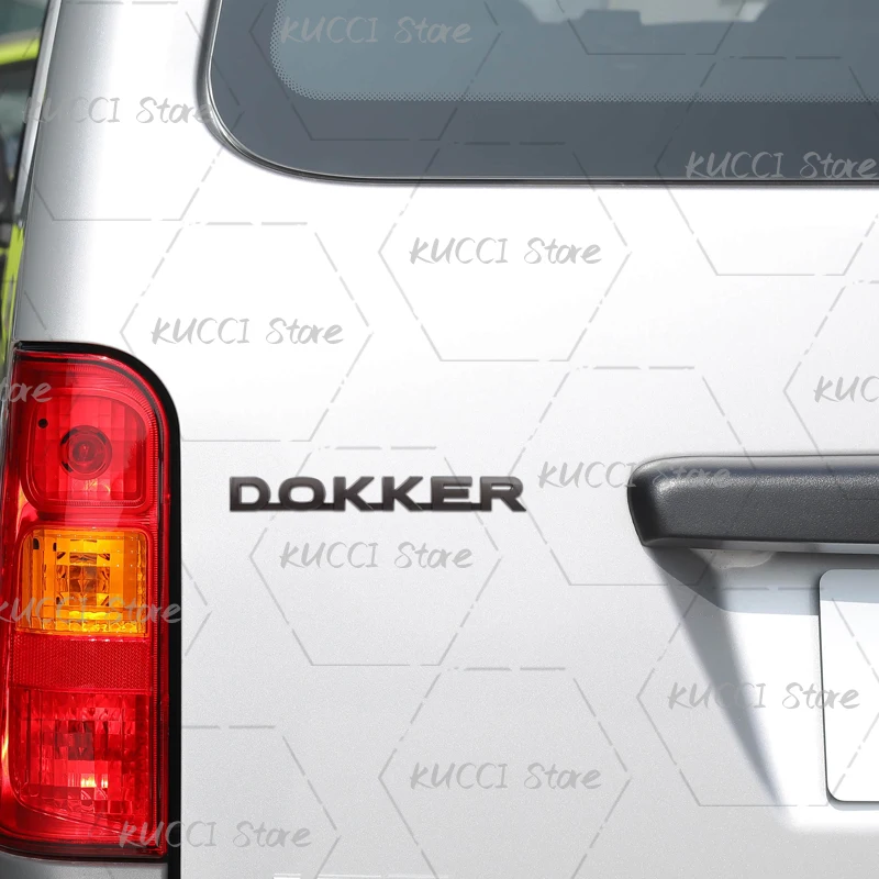 ملصق سيارة ثلاثي الأبعاد لـ Dokker شعار حروف STEPWAY Dci يفانا شاحنة التخييم الهجين شعار معدني شارات الشارات اكسسوارات الديكور