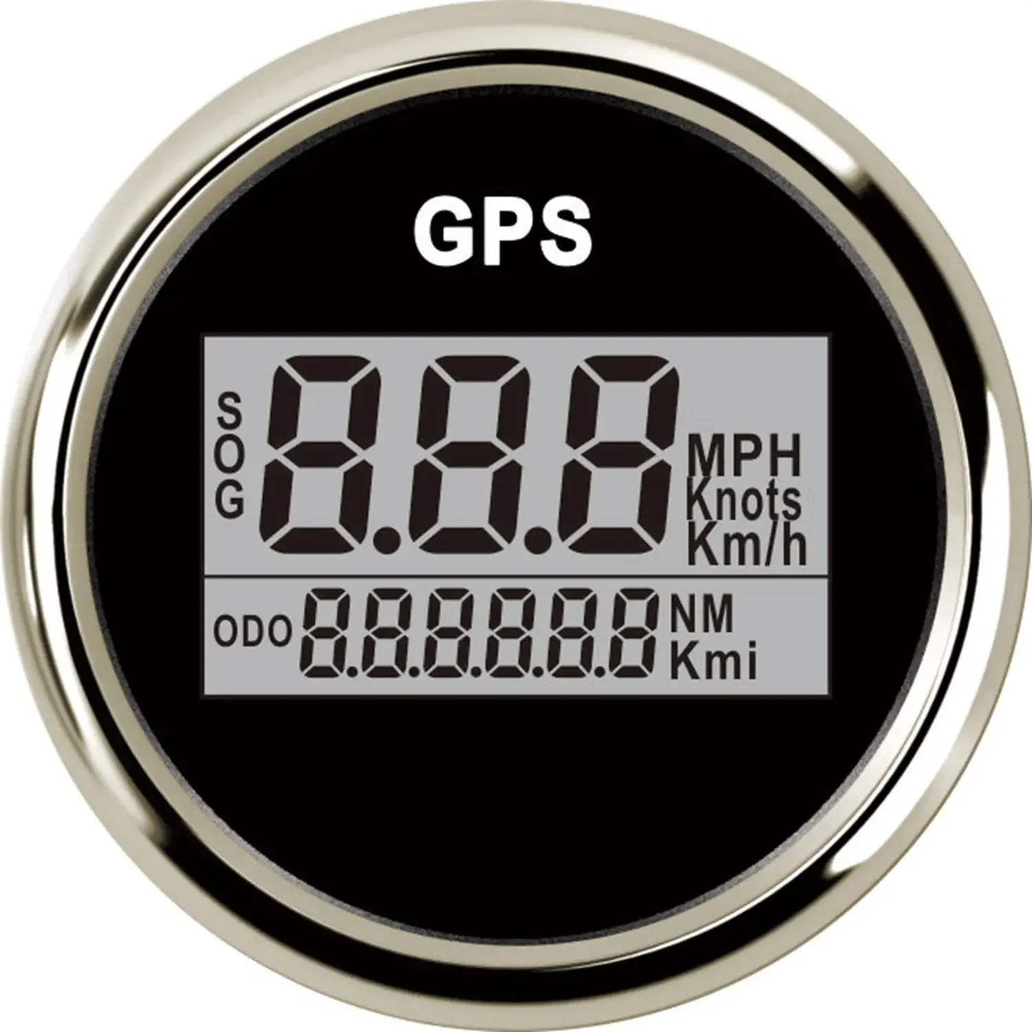 

Boat Automotive GPS Speedometer Digital Gauge Motorcycle Speedometer Truck RV Car GPS Odometer Antenna LCD 9-32V 52mm