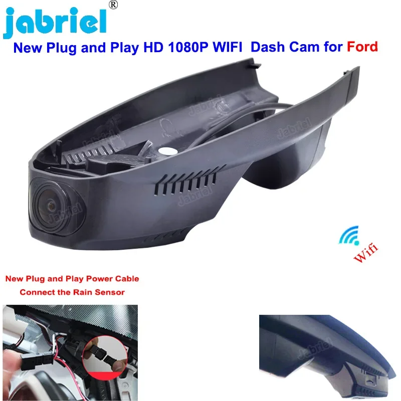 

New 1080P Wifi Dash Cam Camera Car Dvr Recorder For Ford Escape mk2 mk3 c520 cx482 For Ford Kuga mk2 mk3 c520 cx482 2012-2021