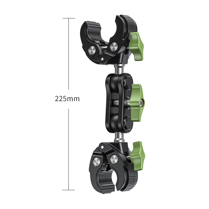 رأس كرة مزدوج مشترك مزدوج السلطعوم مخلب المشبك الذراع ، دراجة نارية جبل أداة لقط ، جودة عالية