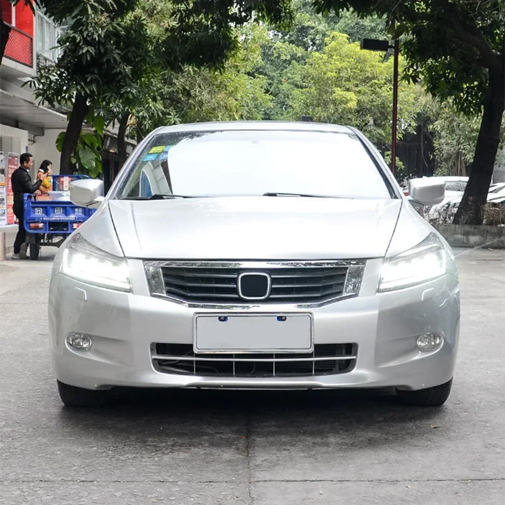 

Для Honda Accord 8Th G8 2008-2012 Cp2 светодиодные автомобильные фары в сборе, обновленный проектор с четырьмя линзами, автомобильные передние фары, аксессуары