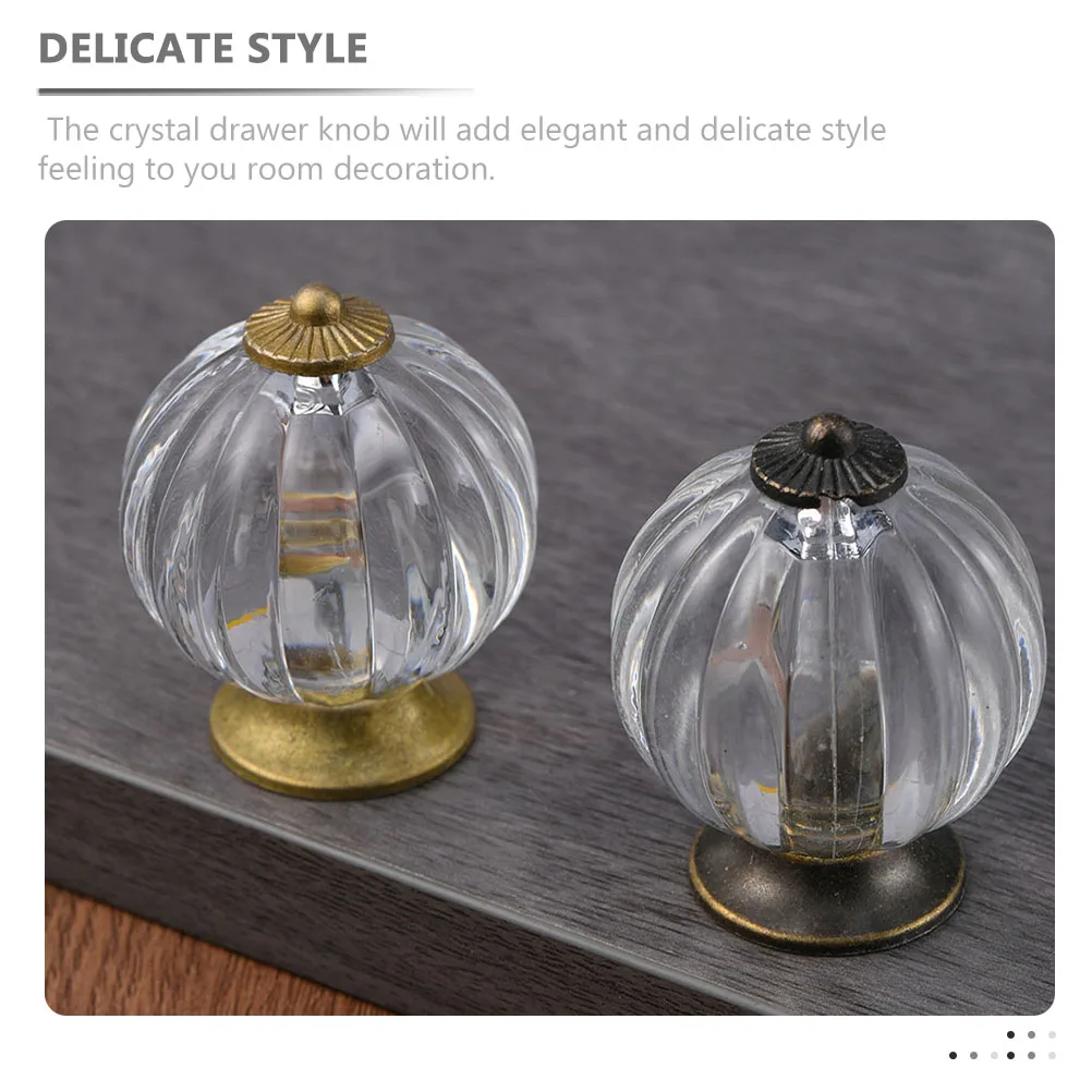 

4 Pcs Cabinet Knob Kitchen Cabinet H les Acrylic Drawer Pulls Single Hole Wardrobe Furniture H les