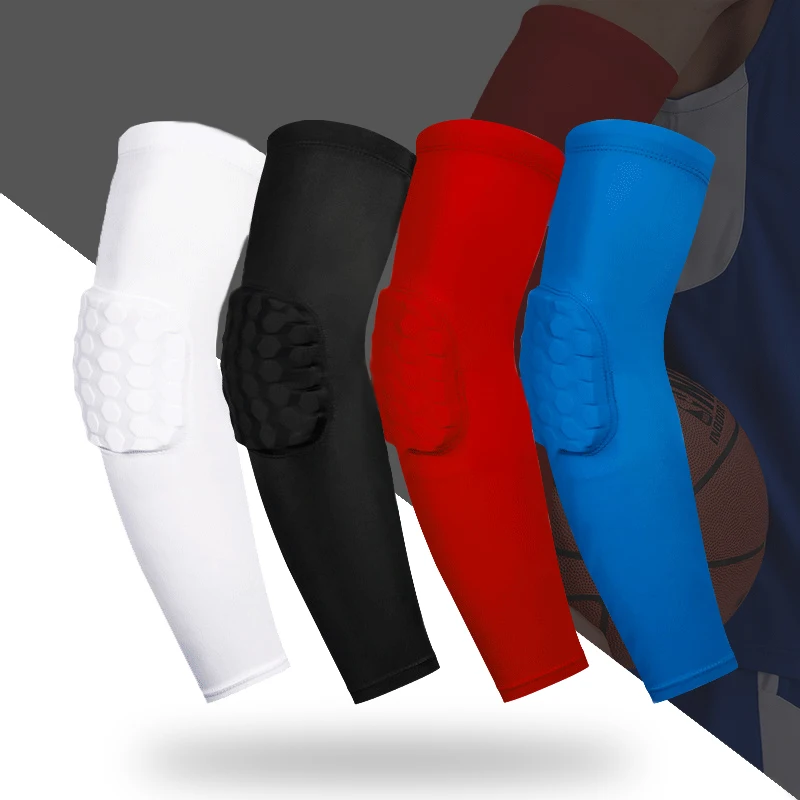 

(XS-2XL)2 шт. крепкий баскетбольный бандаж на локти, Компрессионные рукава для детей и взрослых, спортивные безопасные налокотники с логотипом на заказ
