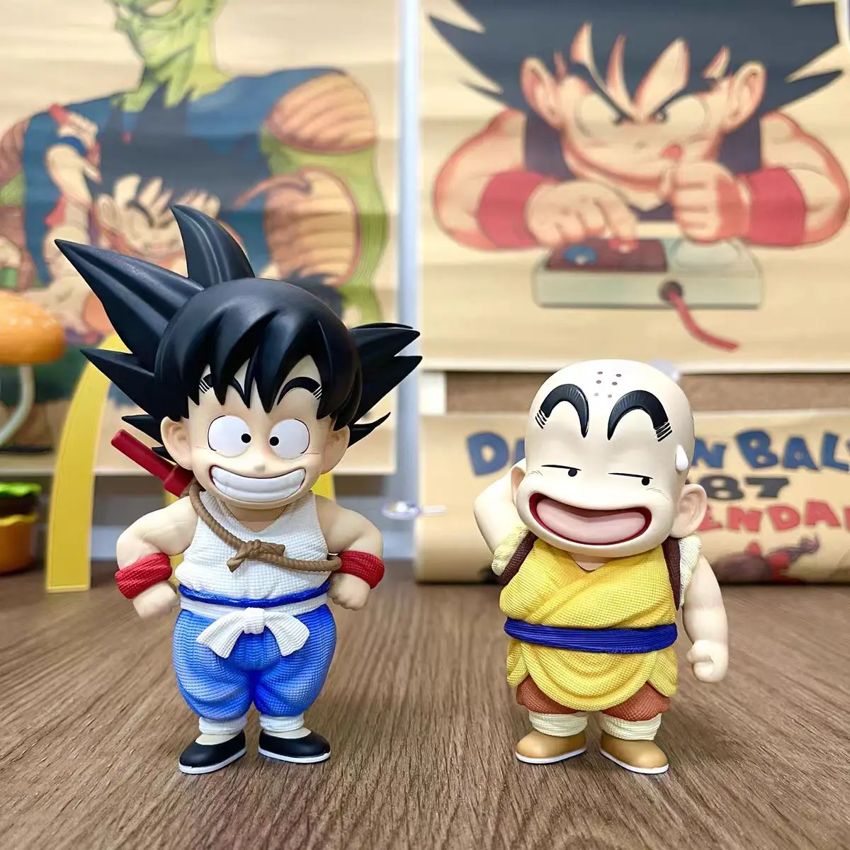 

Cartoon Anime Dragon Ball Cute Childhood Infinite Krillin Goku Figure Model PVC Action Figures Children Toy Birthday Gift