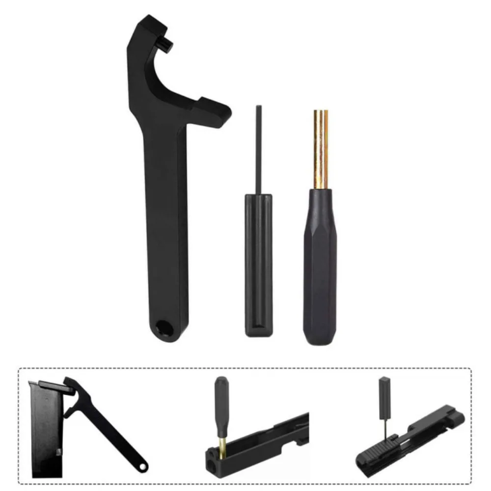 

3 шт./компл. инструмент для разборки журнальной таблички Glock, инструмент для снятия прицела, набор инструментов для разборки удара для набора инструментов Glock