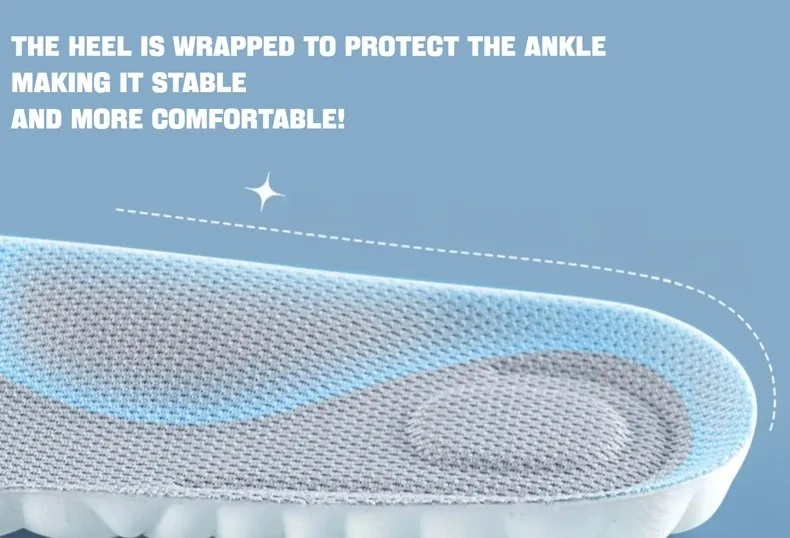 1 Paar/3 Paar/5 Paar/8 Paar 4D Cloud Einlegesohlen für Herren und Damen, Stoßdämpfende Einlagen, Weiche Memory-Schaum-Einlegesohlen für Schuhe, Stiefel, Sneaker – Detail 9