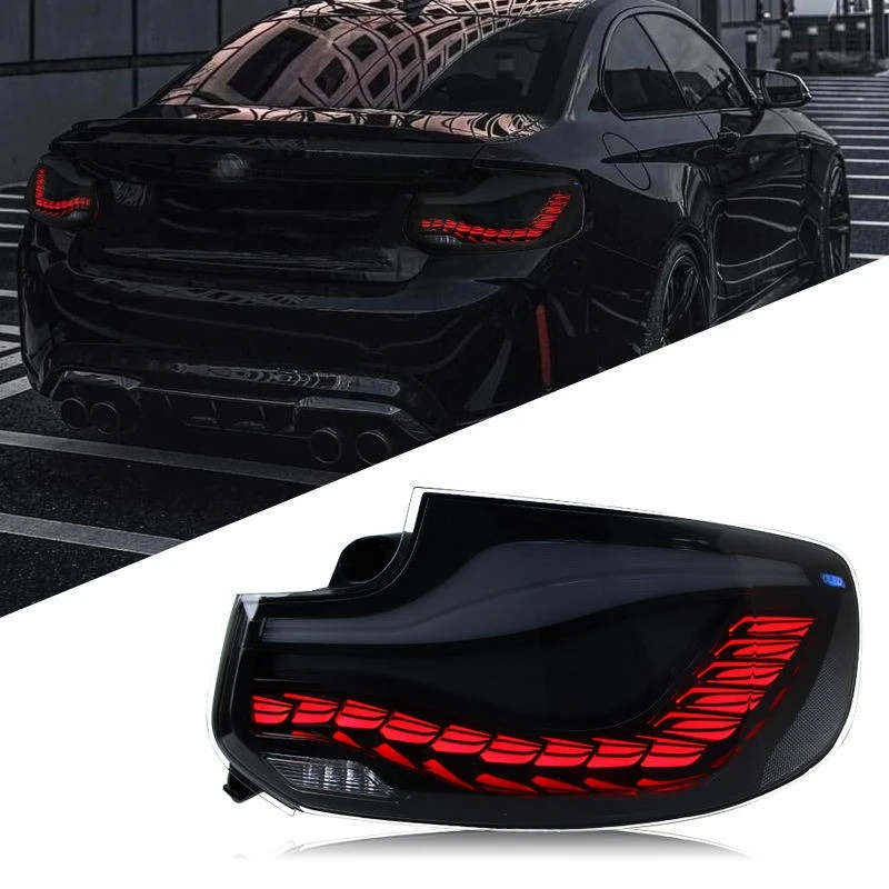 

Suitable For 14-21 BMW 2 Series Tail Light Assembly F22 Modified LED Dragon Scale Running Light Running Water Turn Signal